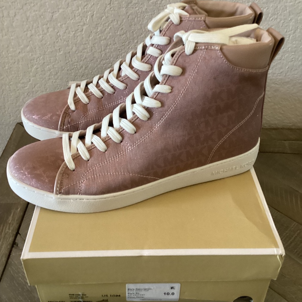 MICHAEL MICHAEL KORS Women's Edie Lace-Up High-Top Sneakers